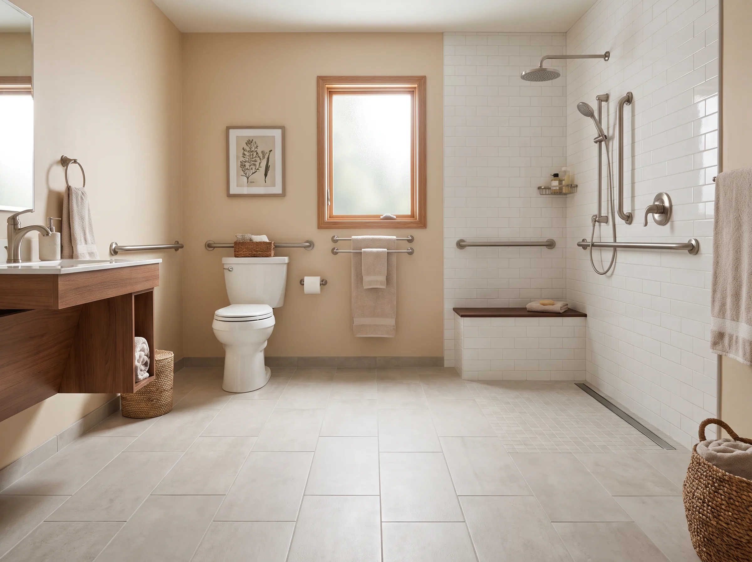 accessible bath in a Lino Lakes home